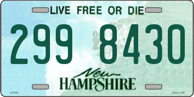 NH license plate 2998430