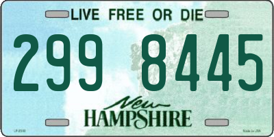 NH license plate 2998445