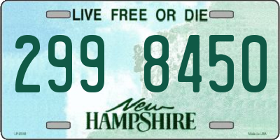 NH license plate 2998450