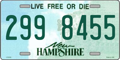 NH license plate 2998455