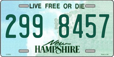 NH license plate 2998457