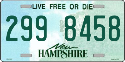 NH license plate 2998458