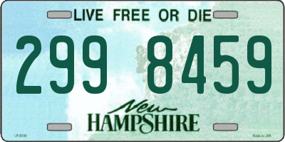 NH license plate 2998459