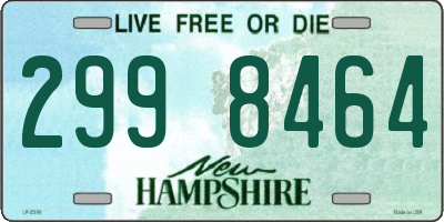 NH license plate 2998464