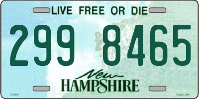NH license plate 2998465