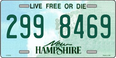 NH license plate 2998469