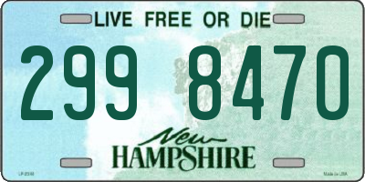 NH license plate 2998470
