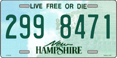 NH license plate 2998471