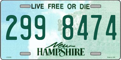 NH license plate 2998474