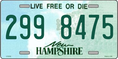 NH license plate 2998475