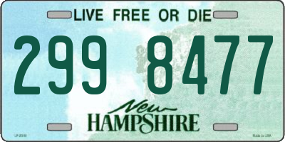 NH license plate 2998477