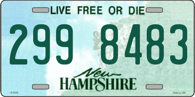NH license plate 2998483
