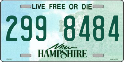 NH license plate 2998484