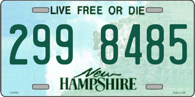NH license plate 2998485