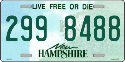 NH license plate 2998488
