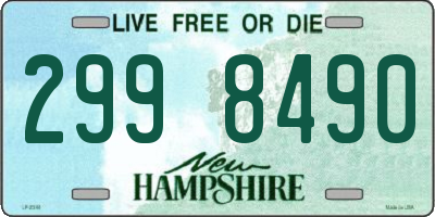 NH license plate 2998490