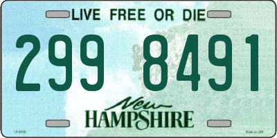 NH license plate 2998491