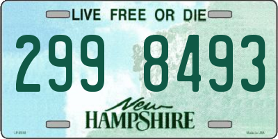 NH license plate 2998493