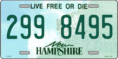NH license plate 2998495