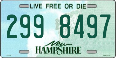 NH license plate 2998497