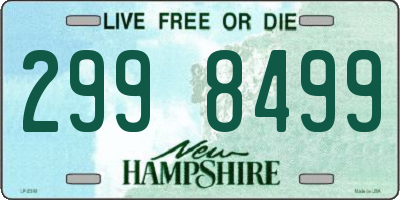 NH license plate 2998499