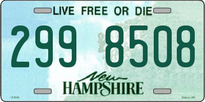 NH license plate 2998508