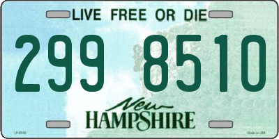 NH license plate 2998510
