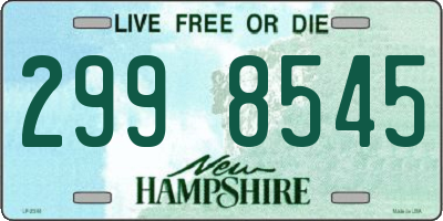 NH license plate 2998545