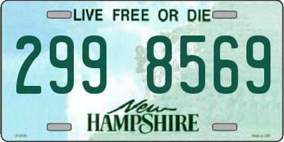 NH license plate 2998569