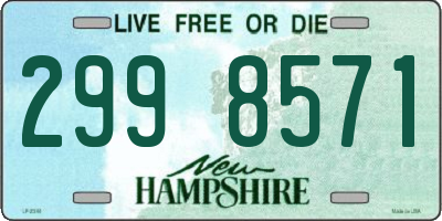 NH license plate 2998571