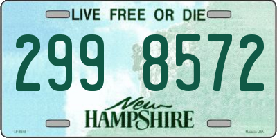 NH license plate 2998572