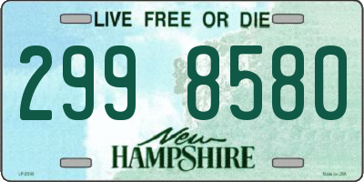 NH license plate 2998580