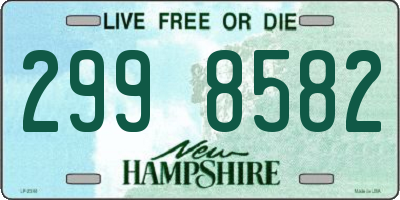 NH license plate 2998582