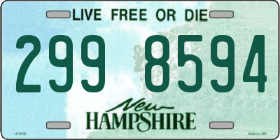 NH license plate 2998594