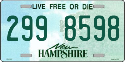 NH license plate 2998598