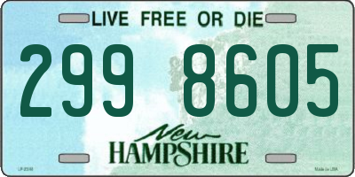 NH license plate 2998605
