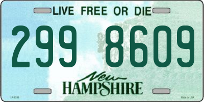 NH license plate 2998609
