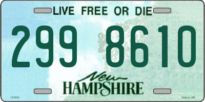 NH license plate 2998610
