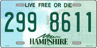 NH license plate 2998611