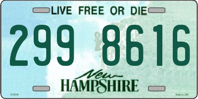 NH license plate 2998616