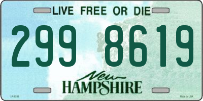 NH license plate 2998619