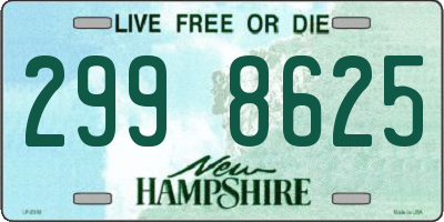 NH license plate 2998625