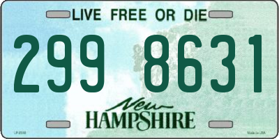NH license plate 2998631