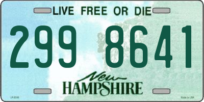 NH license plate 2998641