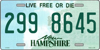 NH license plate 2998645
