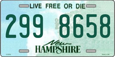 NH license plate 2998658
