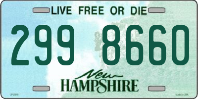 NH license plate 2998660