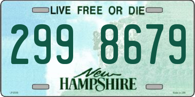 NH license plate 2998679