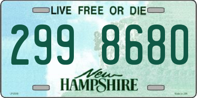 NH license plate 2998680