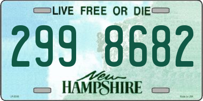 NH license plate 2998682